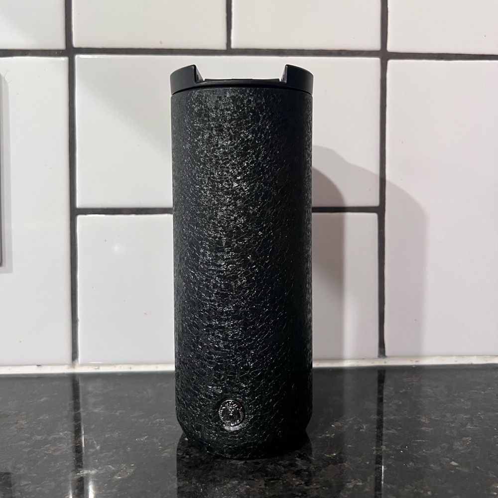 Starbucks Black Ice Textured Shimmer Stainless Steel Tumbler Hot Cup Insulated